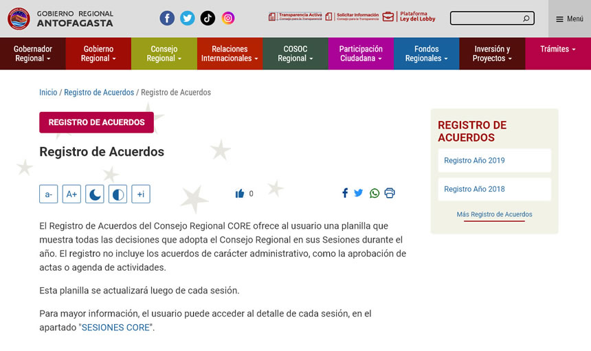 Applicatta desarrolla moderno, dinámico e interactivo sitio web para el Gobierno Regional de Antofagasta